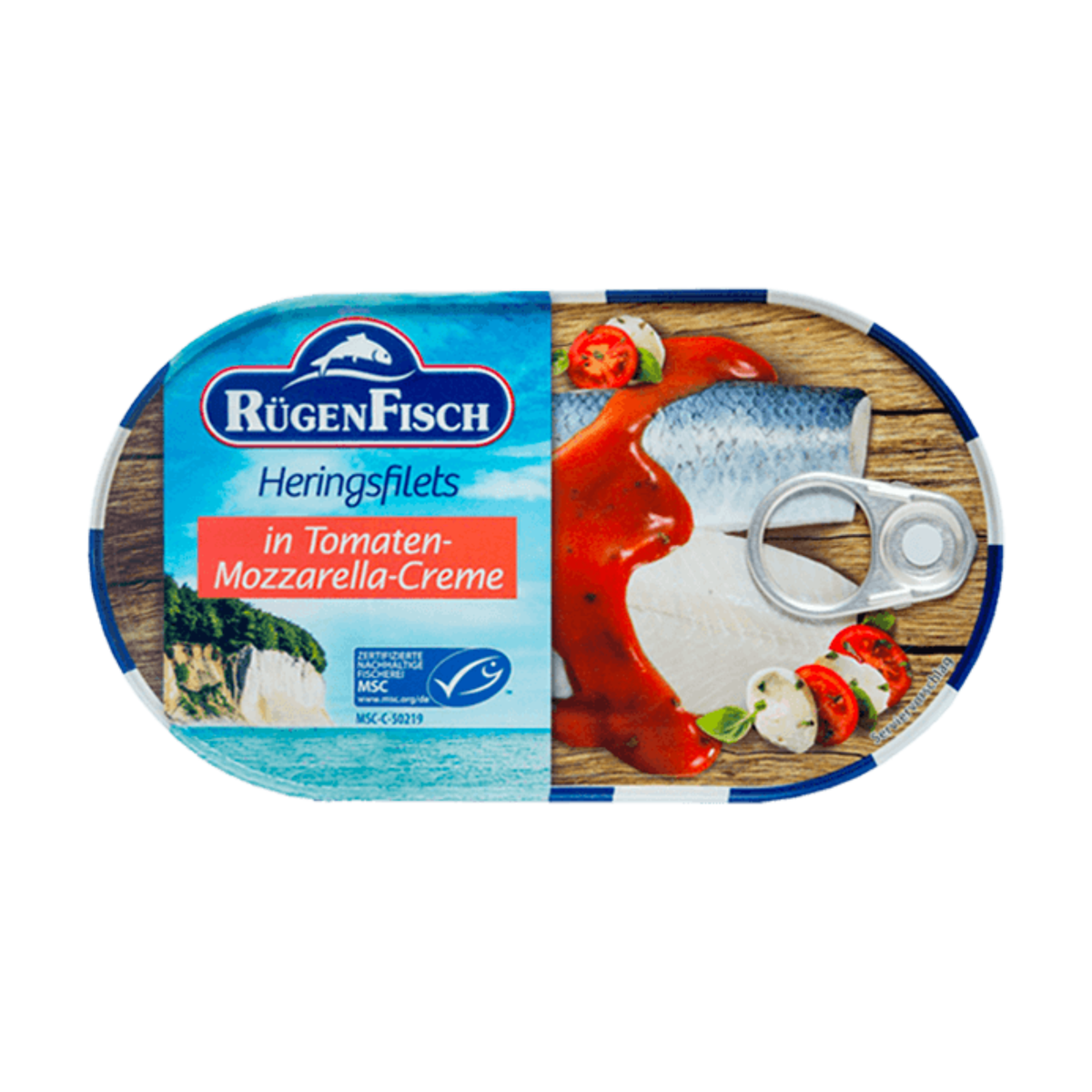 Rügen Fisch Heringsfilets in Tomaten-Mozzarella-Creme 200g