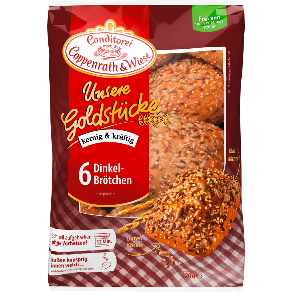 Coppenrath&Wiese Dinkelbrötchen 6ST 420g