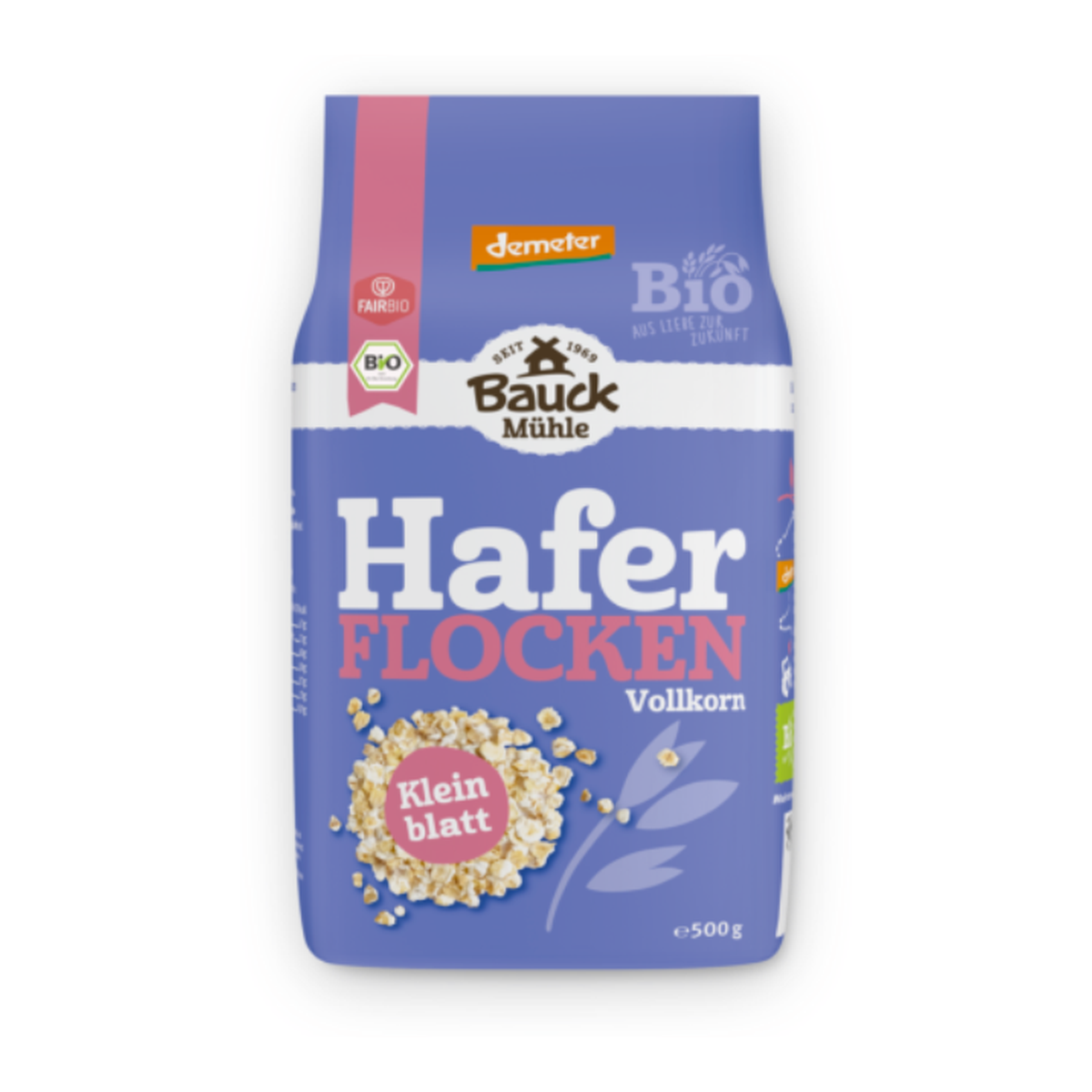Demeter Bauckhof Haferflocken Kleinblatt 500g