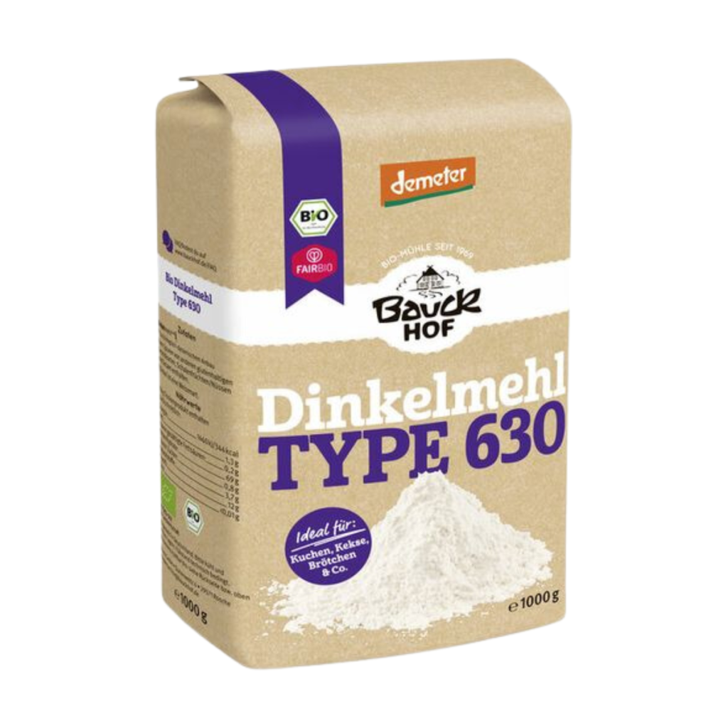 Demeter Bauck Mühle Dinkelmehl Type 630 1kg