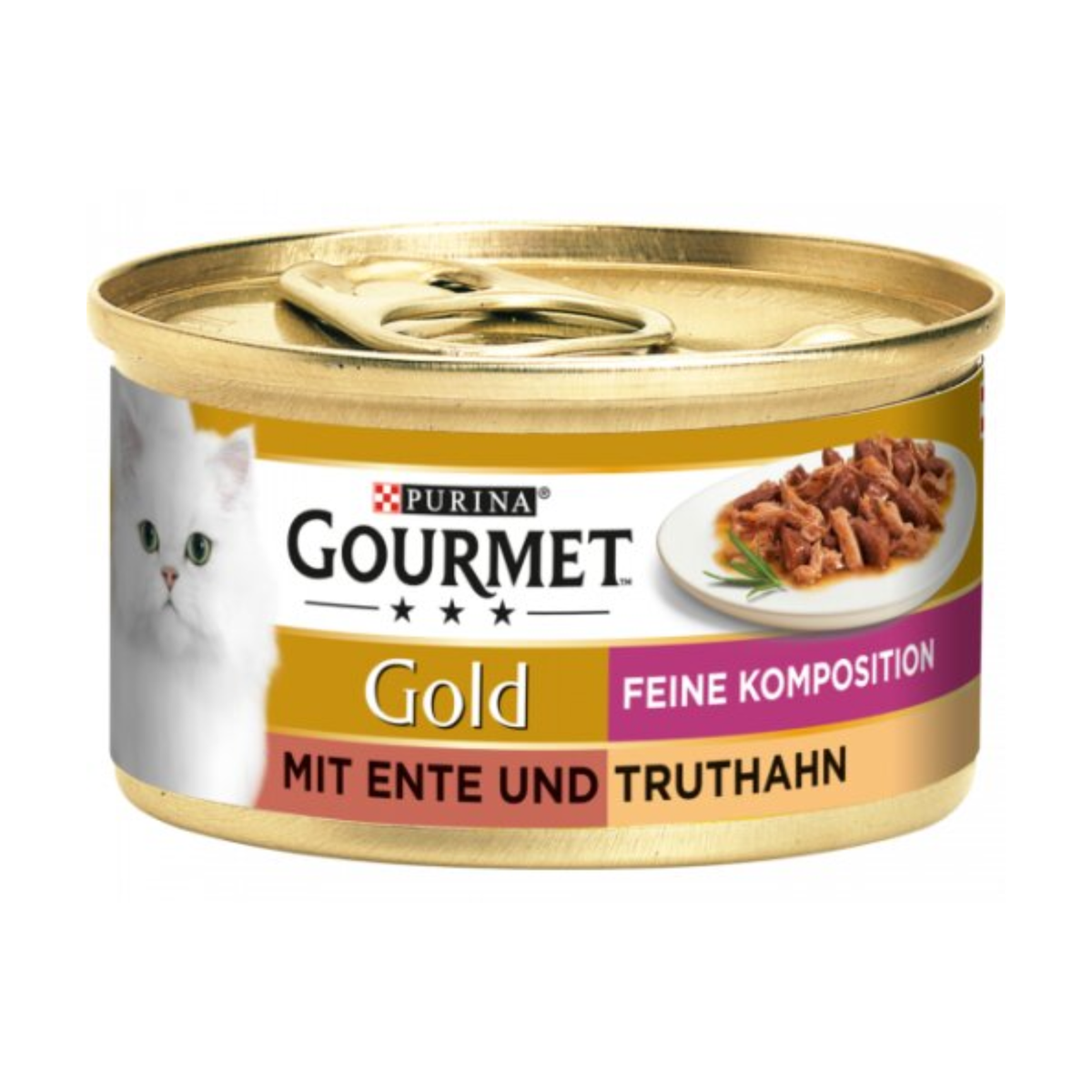 Gourmet Gold Duo Feine Komposition Ente&Truthahn Katzennassnahrung 85g