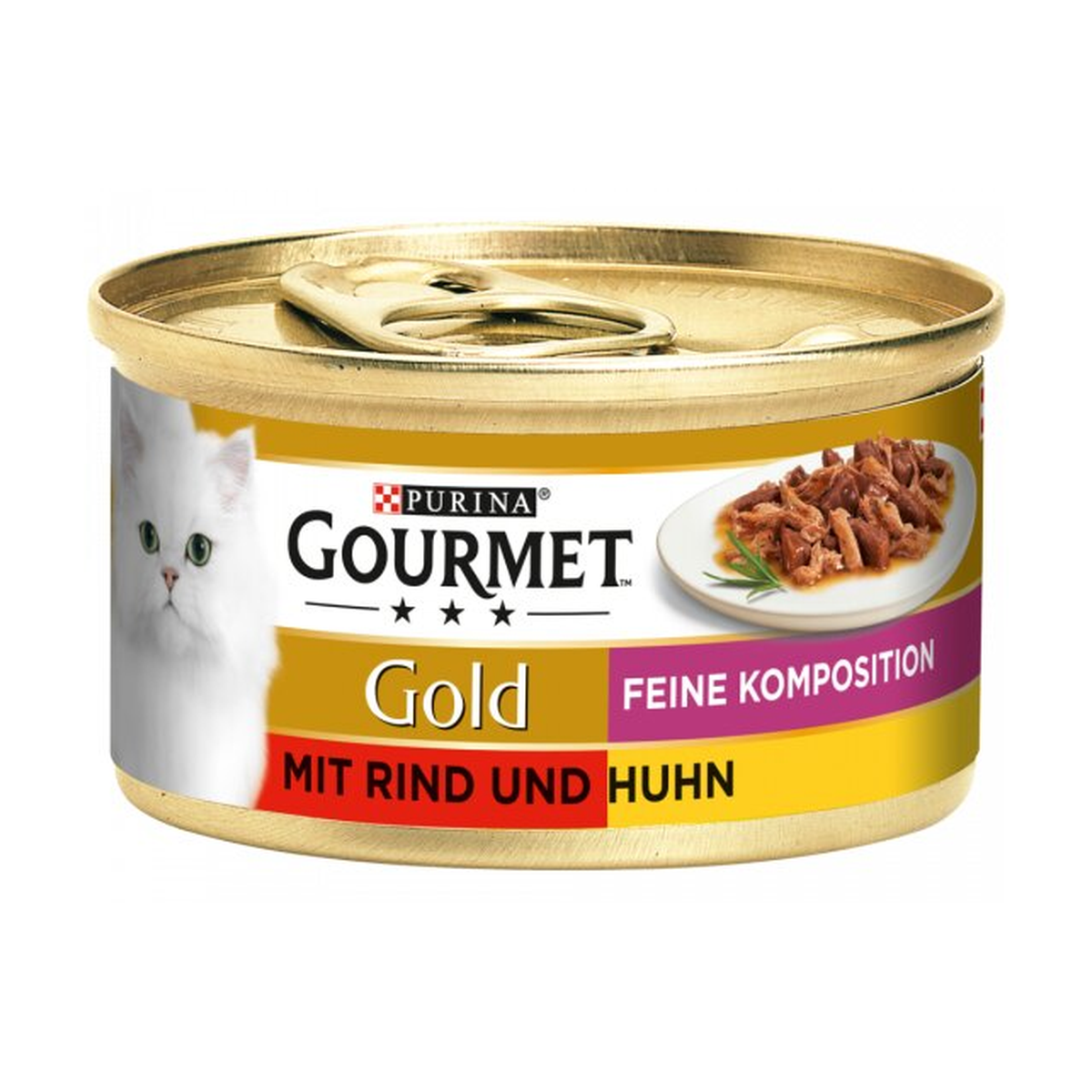 Gourmet Gold Duo Feine Komposition Rind&Huhn Katzennassnahrung 85g