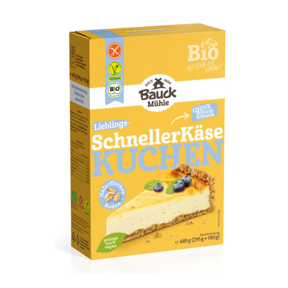 Bio Bauck Mühle Der schnelle Käsekuchen Glutenfrei 485g