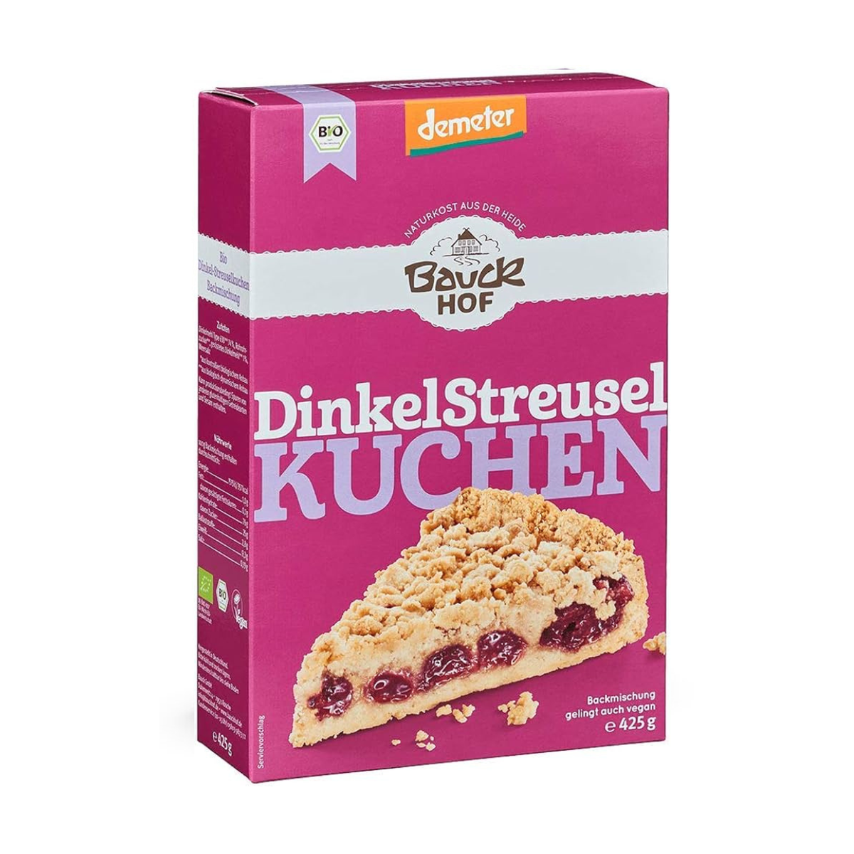 Demeter Bauckhof Backmischung Dinkel-Streuselkuchen 425g