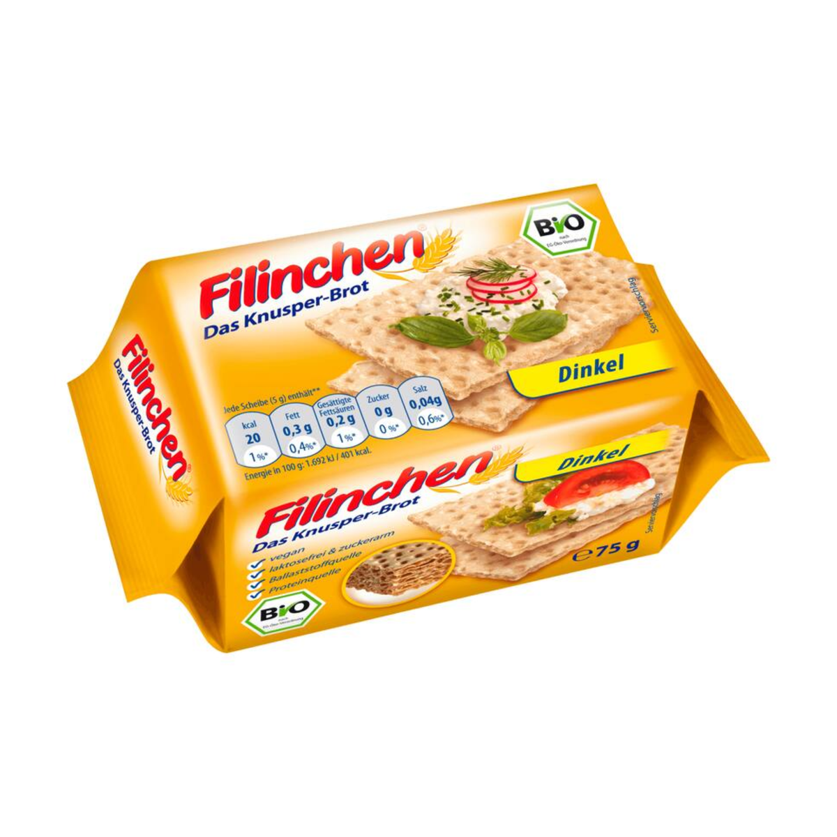 Bio Filinchen Knusper-Brot Dinkel 75g