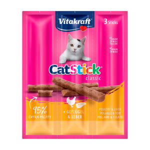 Vitakraft Cat-Stick Mini Geflügel und Leber 3x6g