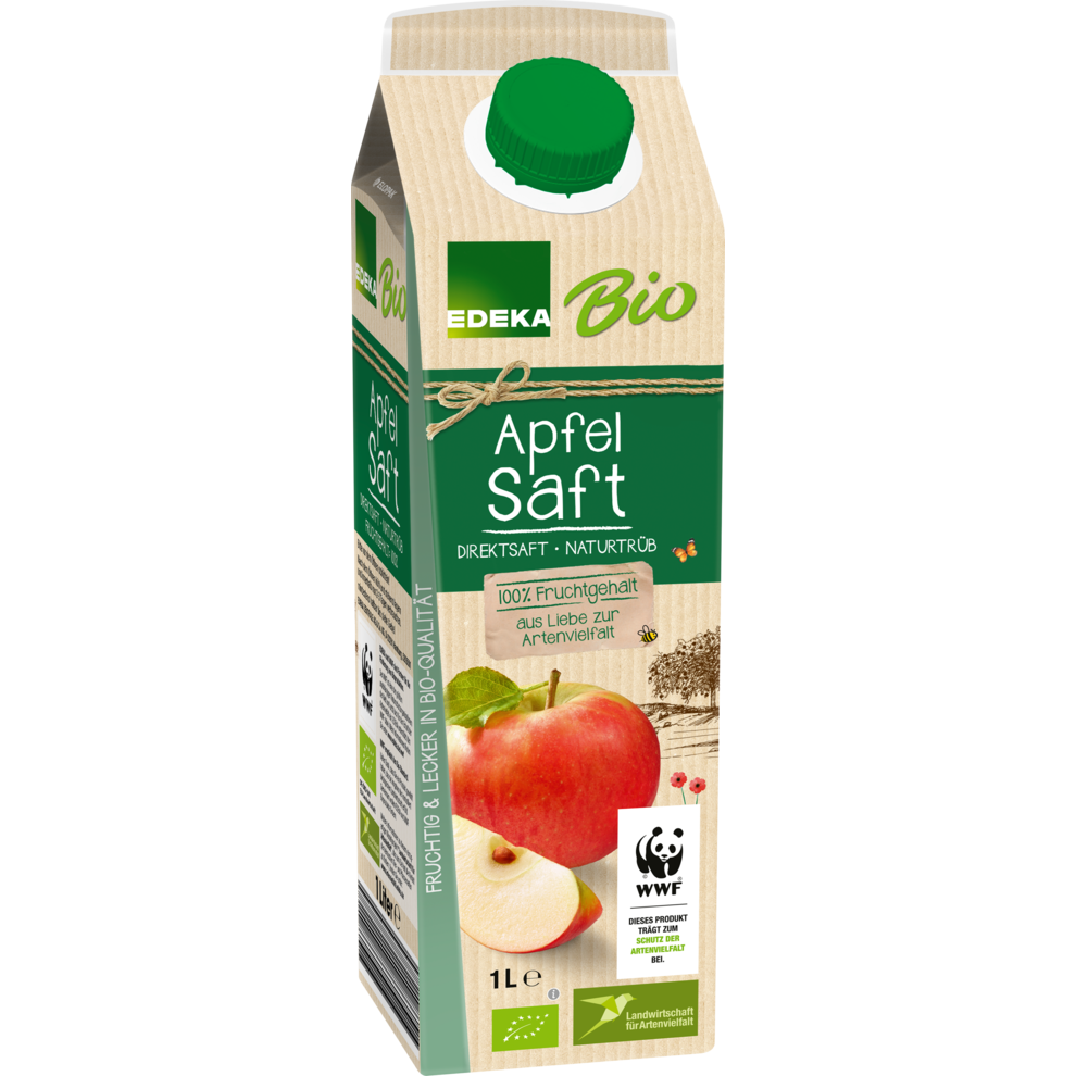 Bio EDEKA Apfelsaft Direktsaft naturtrüb 1l