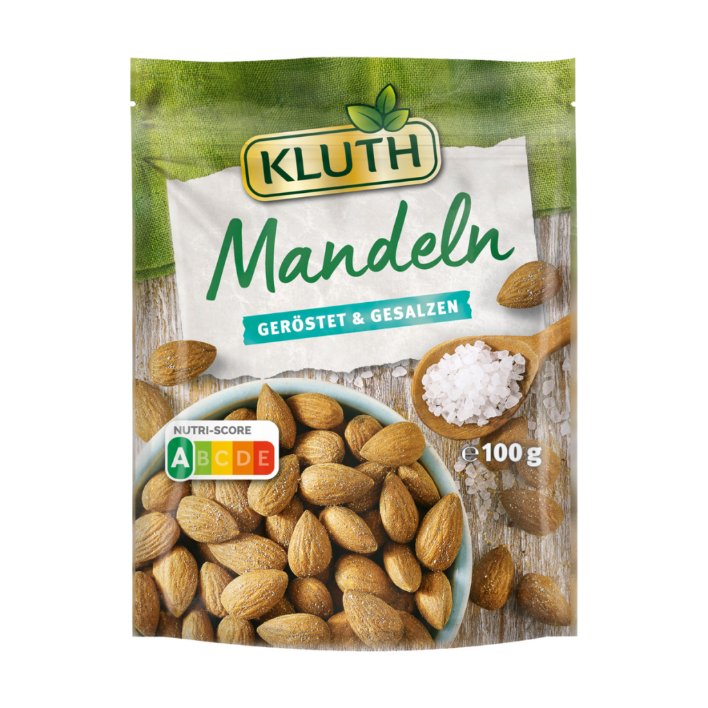 Kluth Миндаль обжаренный, солёный 100g