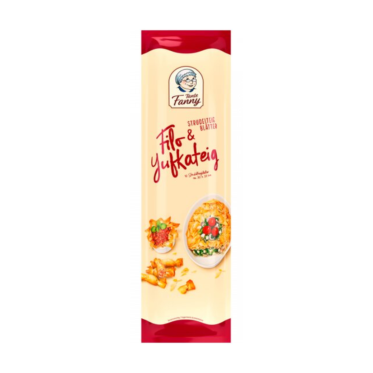 Tante Fanny Original gezogene Strudelteigblätter Filo-oder Yufkateig 250g
