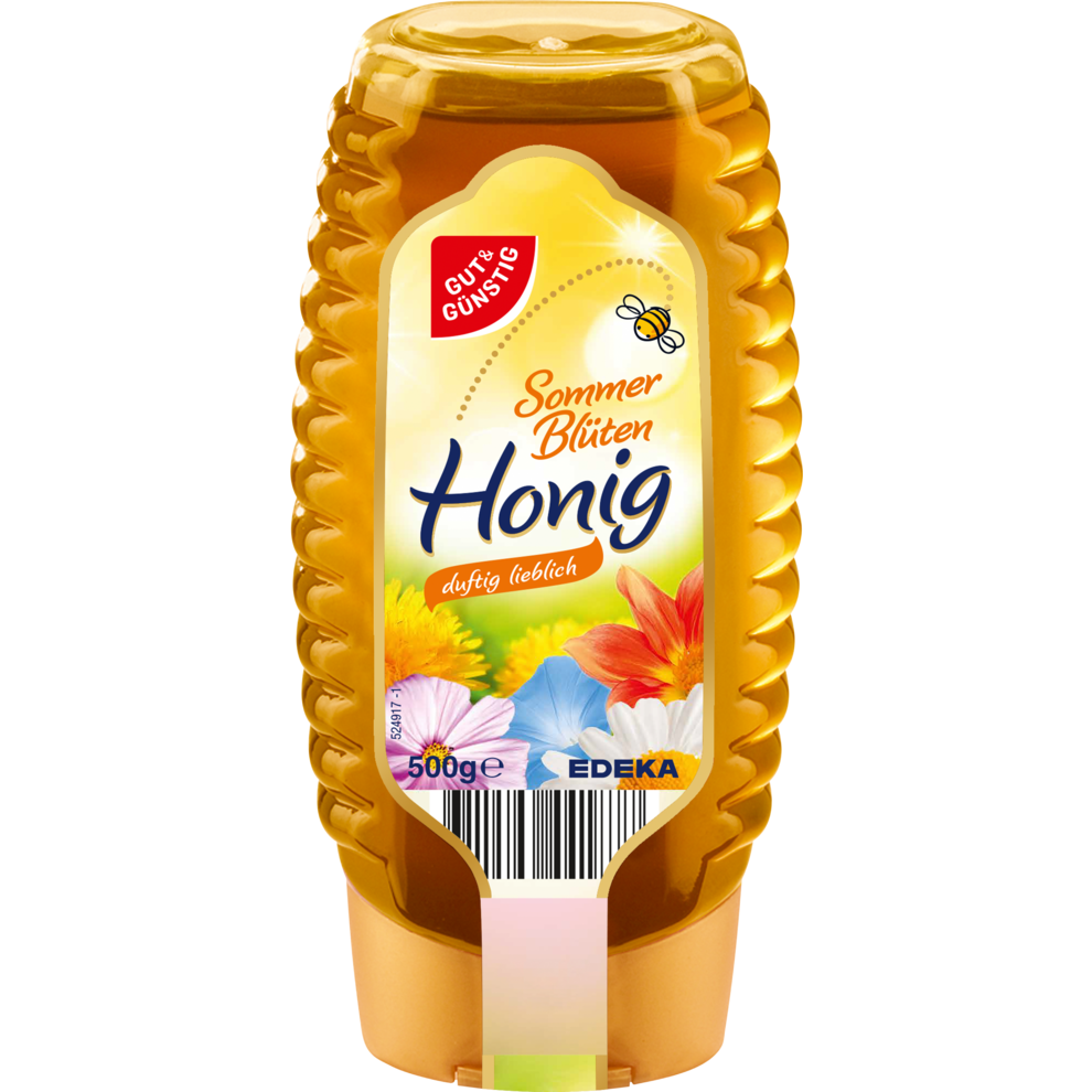 GUT&GÜNSTIG Sommerblütenhonig flüssig Spenderflasche 500g