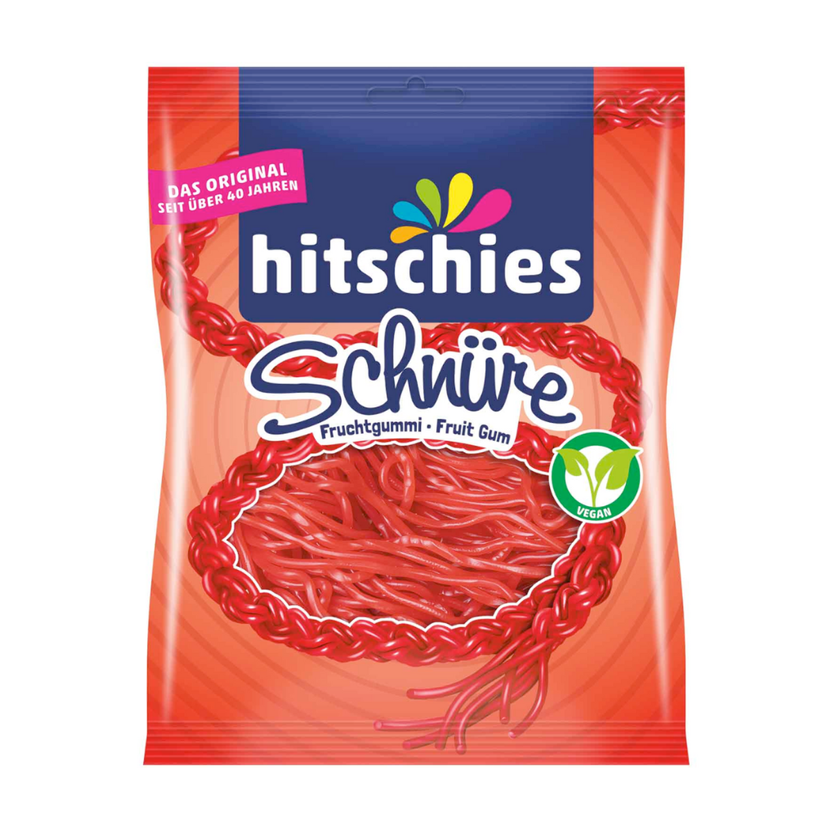 Hitschies Erdbeer-Schnüre 125g