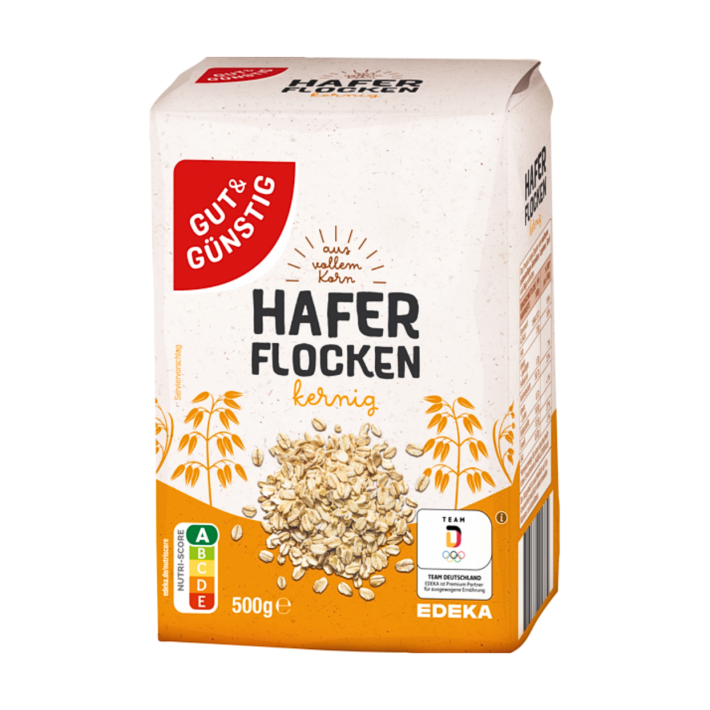 GUT&GÜNSTIG Haferflocken kernig, aus vollem Korn 500g