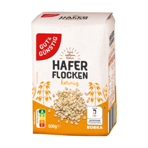 GUT&GÜNSTIG Haferflocken kernig, aus vollem Korn 500g