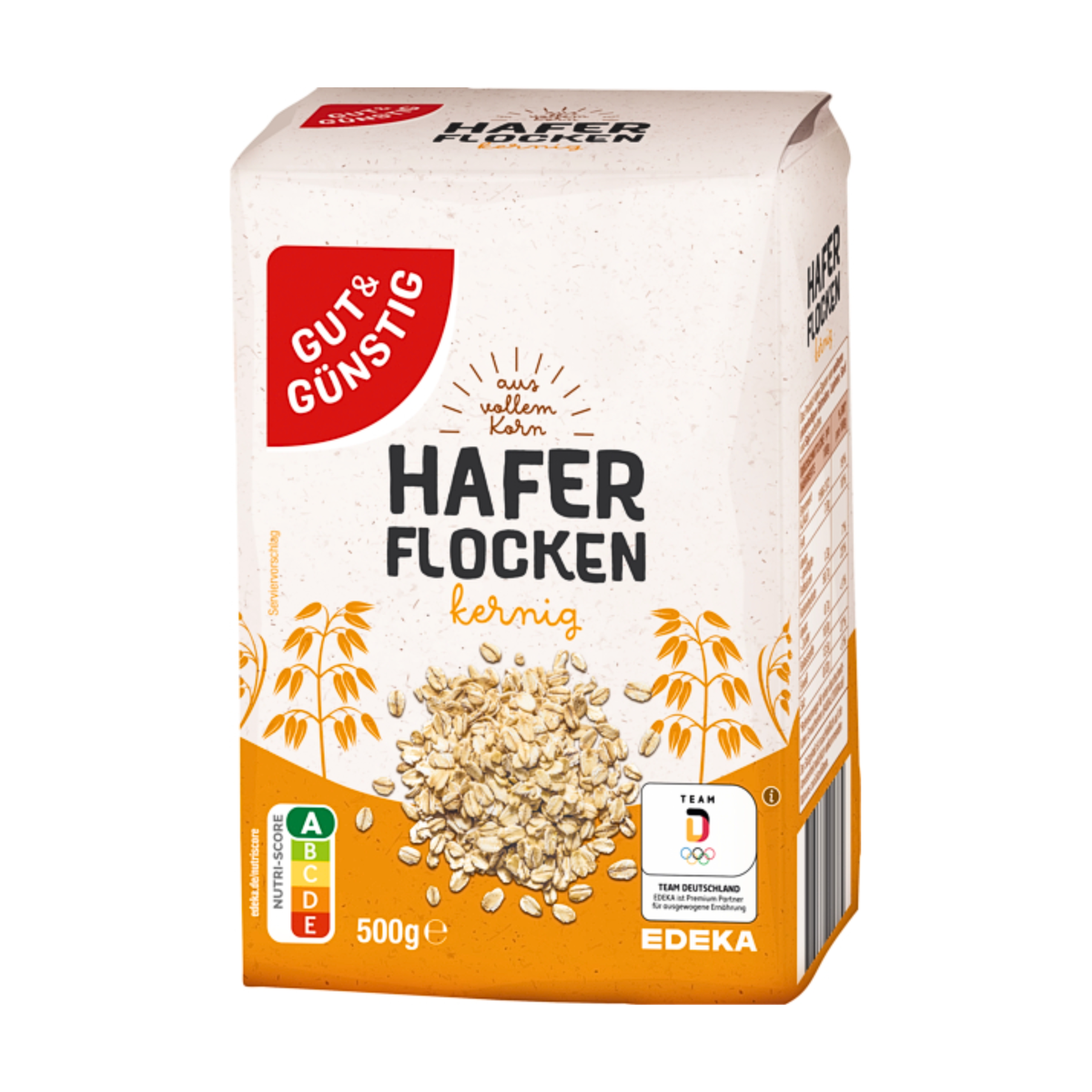 GUT&GÜNSTIG Haferflocken kernig, aus vollem Korn 500g