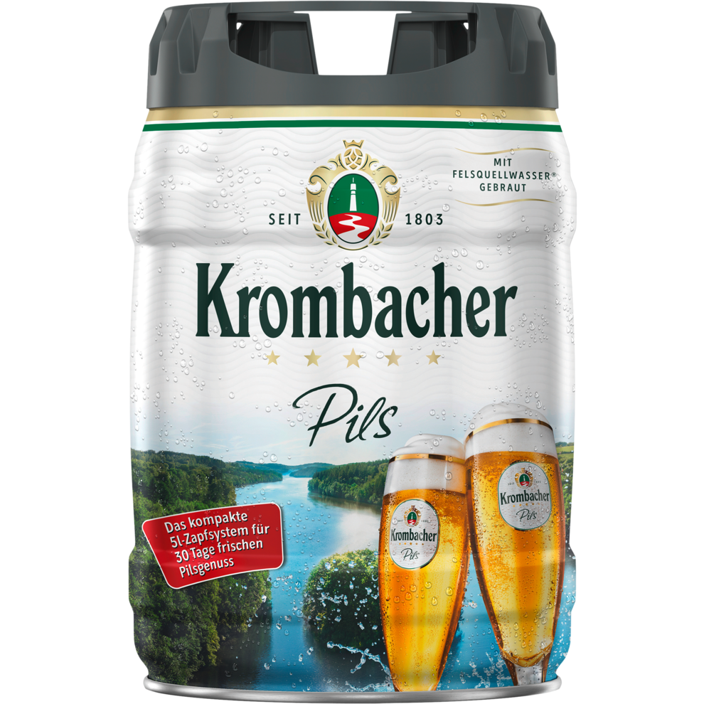 Krombacher Pils Frische Fässchen Easy-Zapf 5l EW