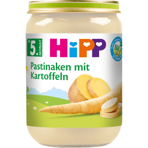Bio Hipp Gemüse feine Pastinaken mit Kartoffeln nach dem 5. Monat 190g