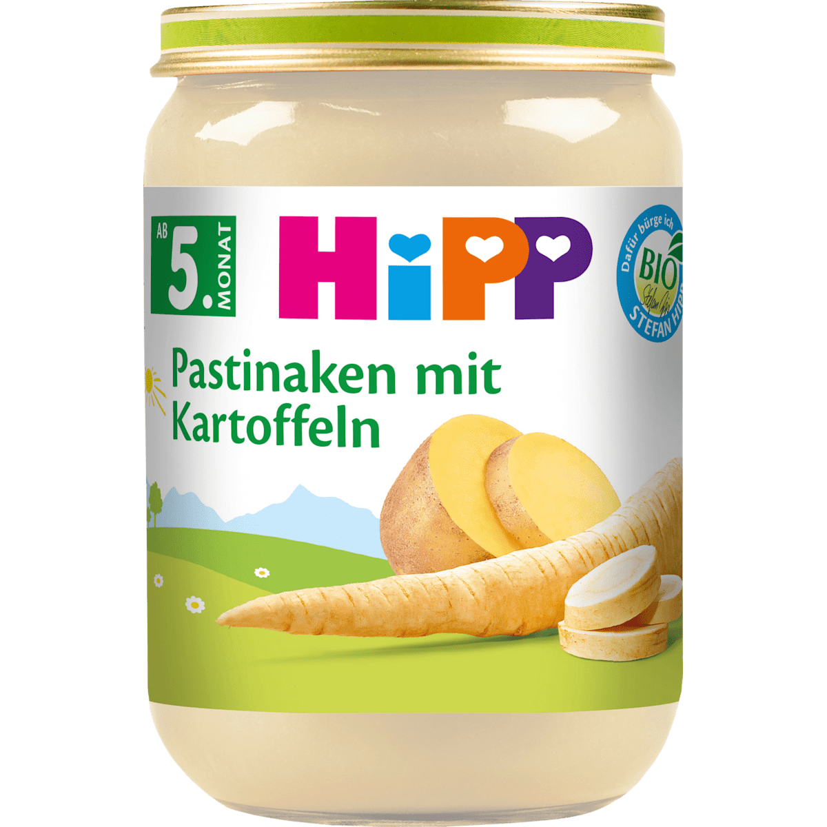 Bio Hipp Gemüse feine Pastinaken mit Kartoffeln nach dem 5. Monat 190g