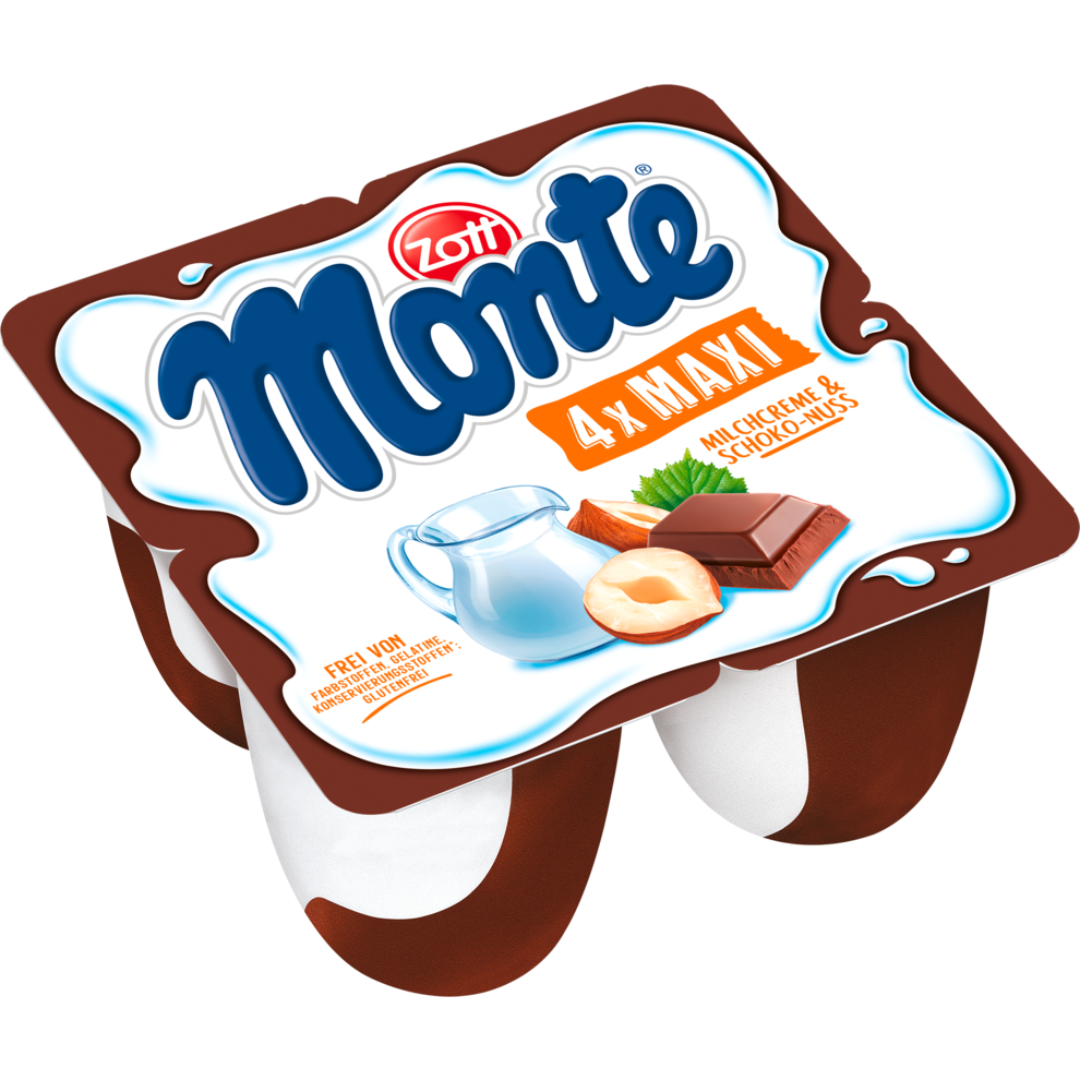 Zott Monte Maxi Schoko 4x100g