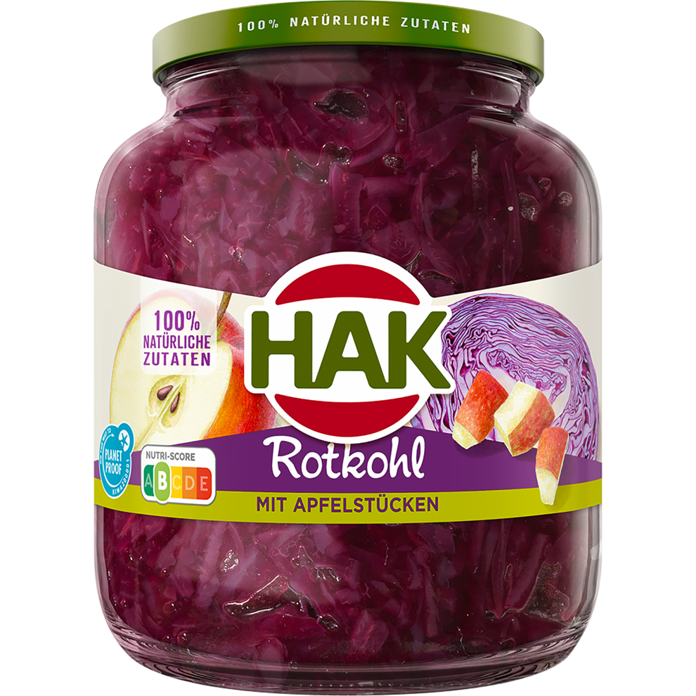 Hak Rotkohl mit Apfelstücken 700g