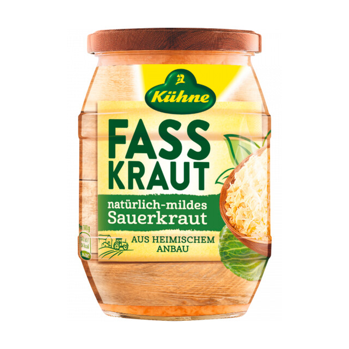 Kühne Fasskraut natürlich mild 400g
