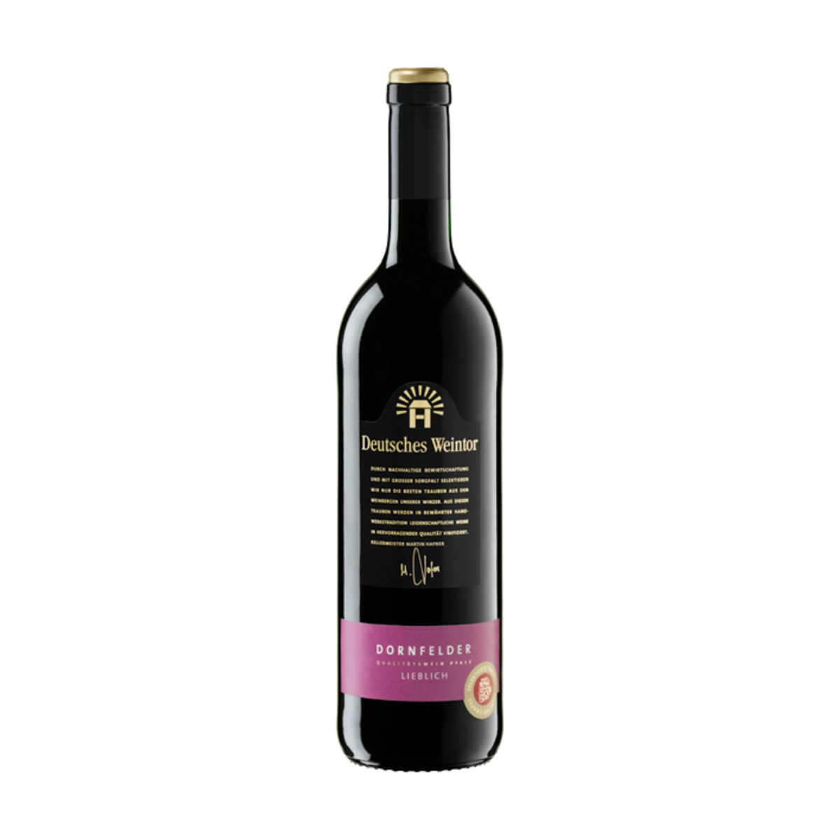 Deutsches Weintor Pfalz Dornfelder QbA lieblich 0,75l