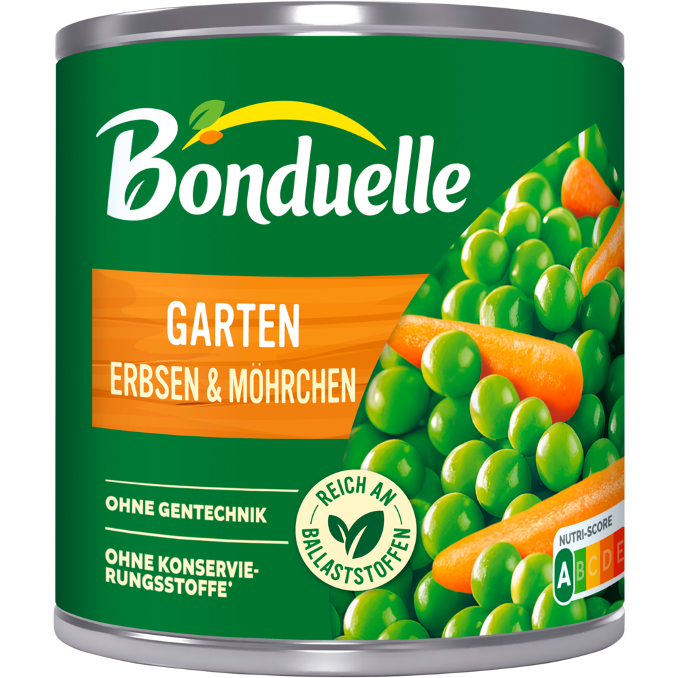 Bonduelle Garten-Erbsen mit Möhrchen 400g