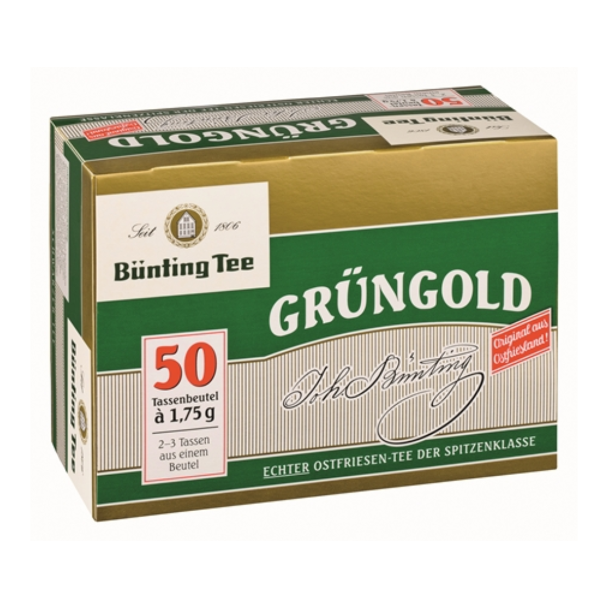 Bünting Grüngold Tee 50ST 87,5g