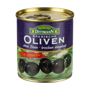 Feinkost Dittmann оливки чёрный сухое без косточки 85g