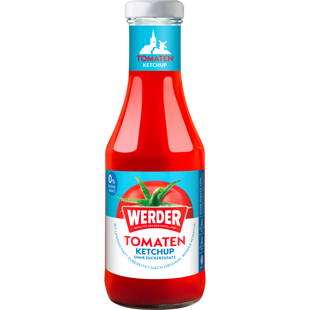 Werder Tomatenketchup 0% Zuckerzusatz 450ml