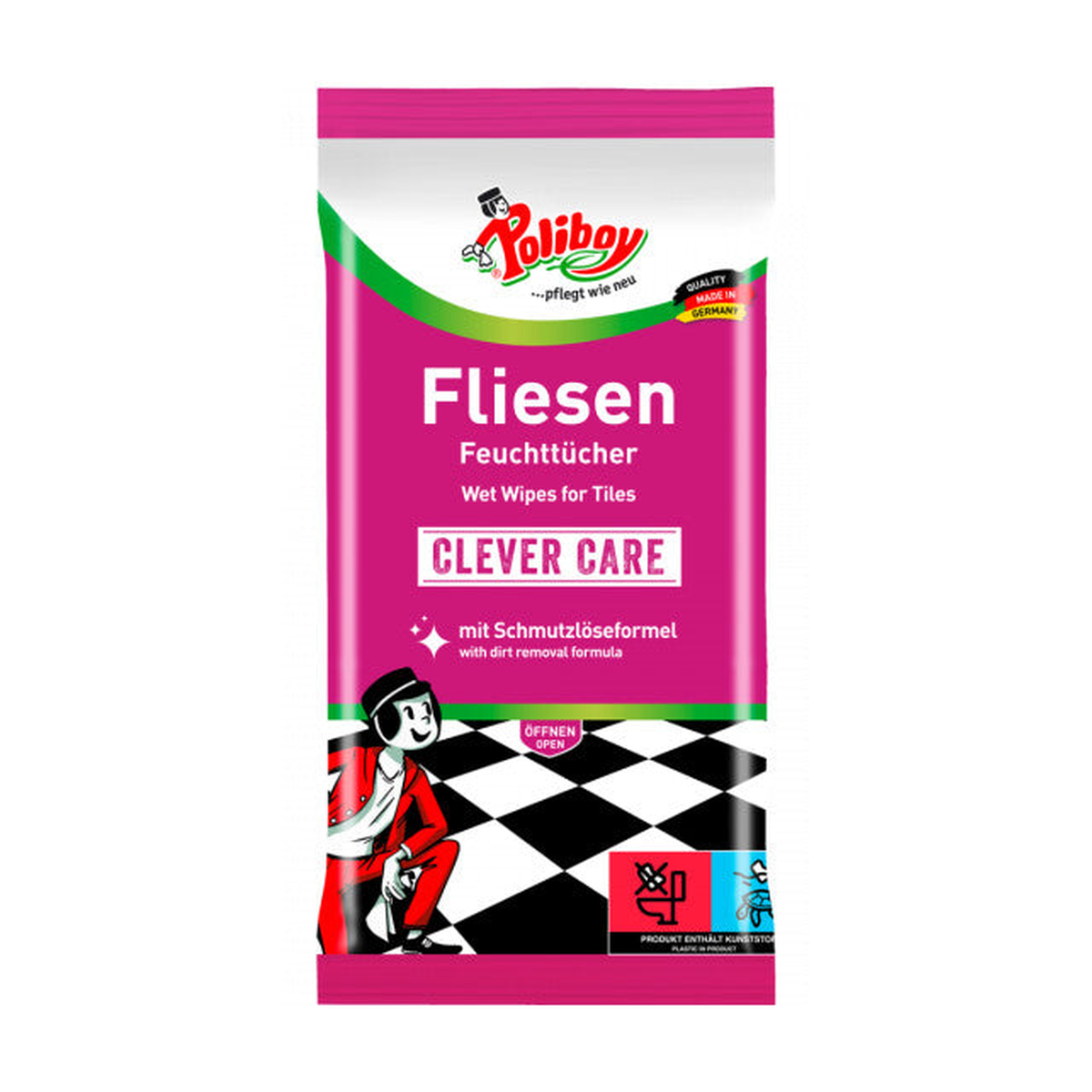 Poliboy Fliesen Feuchttücher 15ST