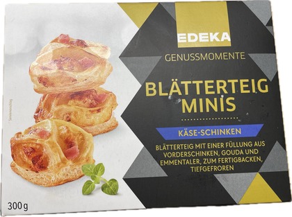 EDEKA Genussmomente Blätterteig Minis Käse-Schinken