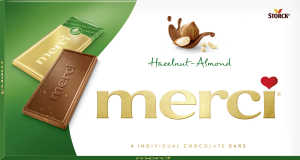 MERCI HAZELNUT AND ALMOND CHOCOLATE 100g