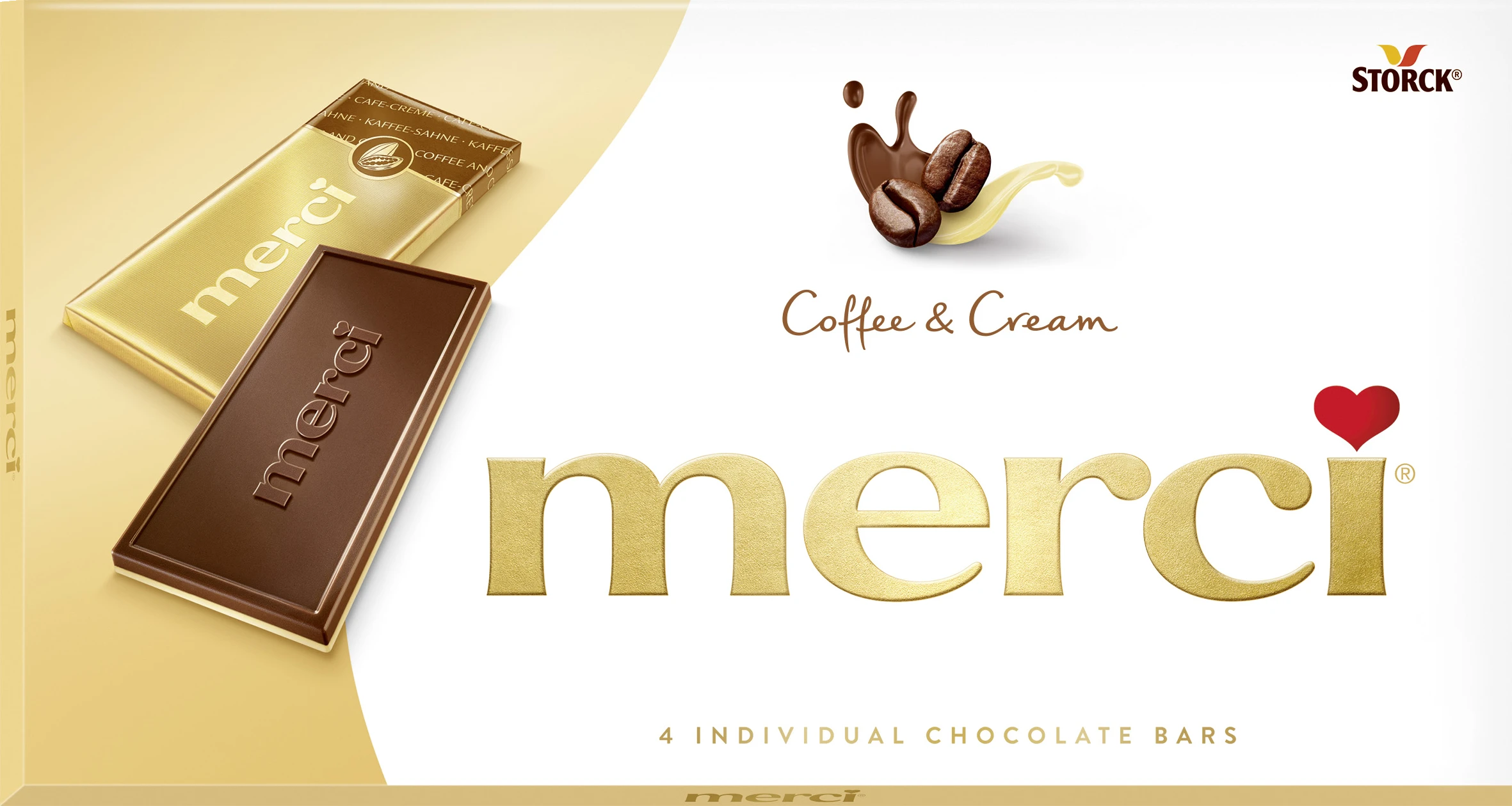 MERCI COFFEE AND CREAM CHOCOLATE 100g