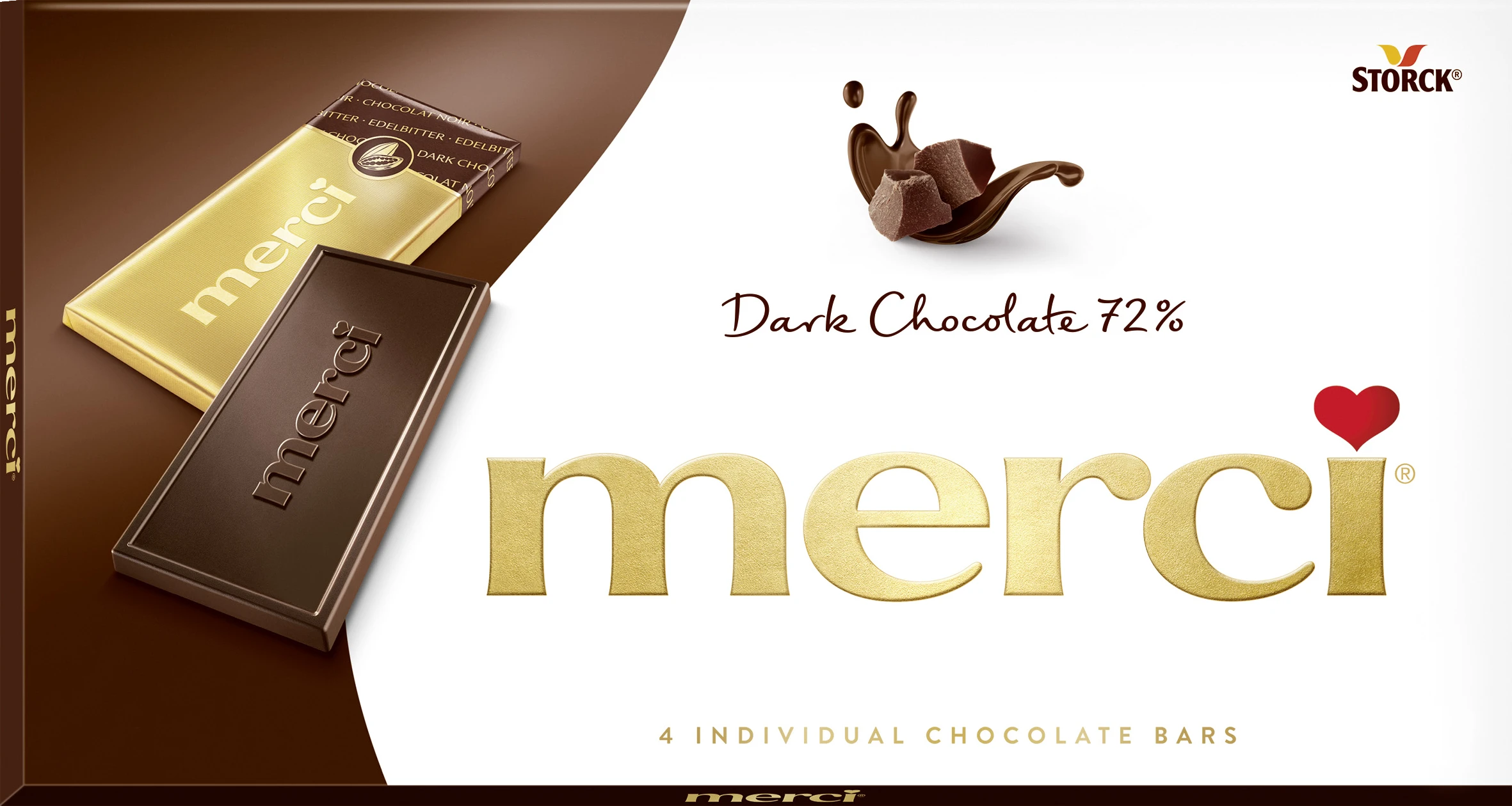 MERCI DARK CHOCOLATE 72% 100g