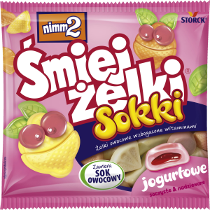 NIMM2ŚMIEJŻELKI YOGHURT JUICES 90G