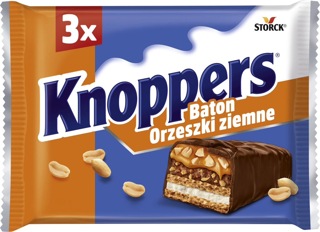 KNOPPERS PEANUT BAR THREES 120 g