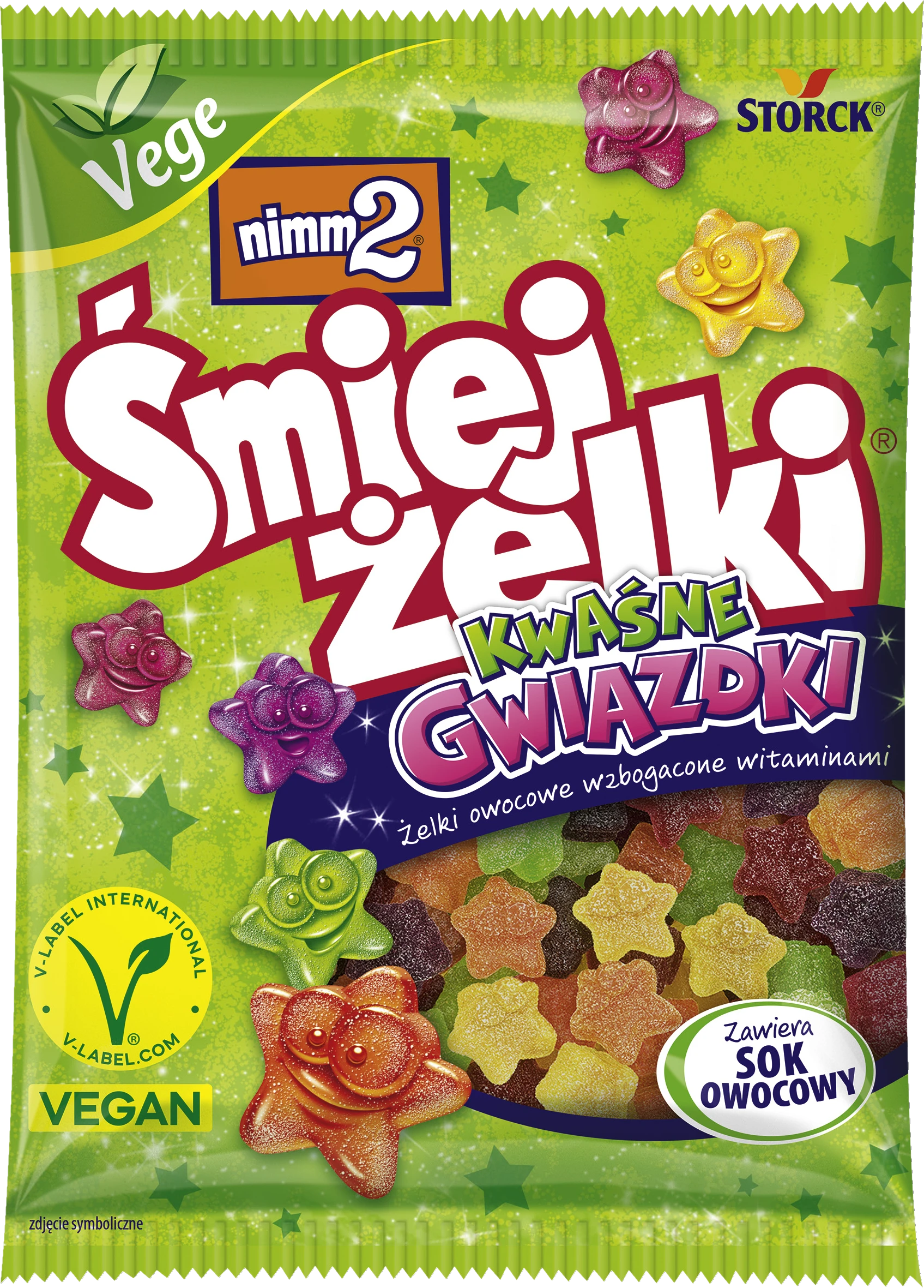 NIMM2 SOUR STAR JELLY BEANS 90G