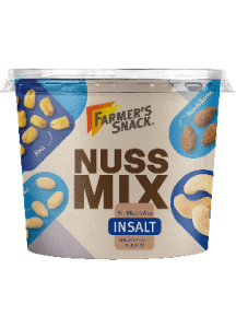 Farmer's Snack Nut Mix InSalt Crunchy nut mix with roasted corn, with sea salt 225g