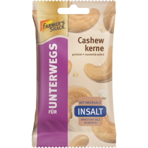 Farmer's Snack Cashews InSalt roasted & salted 30g