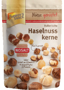 Farmer's Snack Italian Hazelnuts NoSalt blanched; roasted 125g