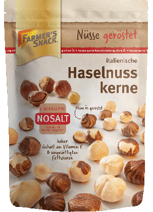 Farmer's Snack Italian Hazelnuts NoSalt blanched; roasted 125g