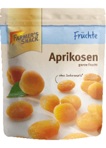 Farmer's Snack Apricots whole fruit; without stone; from Uzbekistan 150g