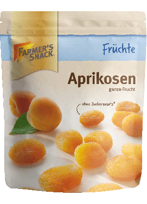 Farmer's Snack Apricots whole fruit; without stone; from Uzbekistan 150g