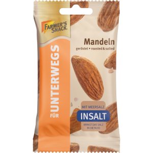 Farmer's Snack Almonds brown InSalt roasted & salted 30g
