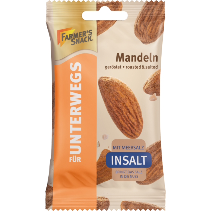 Farmer's Snack Almonds brown InSalt roasted & salted 30g