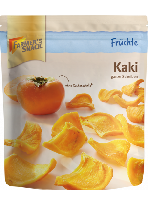 Farmer's Snack Kaki whole slices; without added sugar 125g
