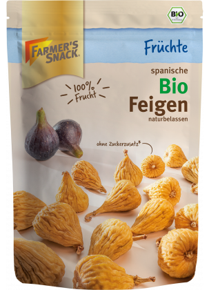 Farmer's Snack Organic Figs NEW with stem, from Spain 150g