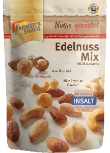 Farmer's Snack Luxury Nut Mix InSalt with macadamia 150g