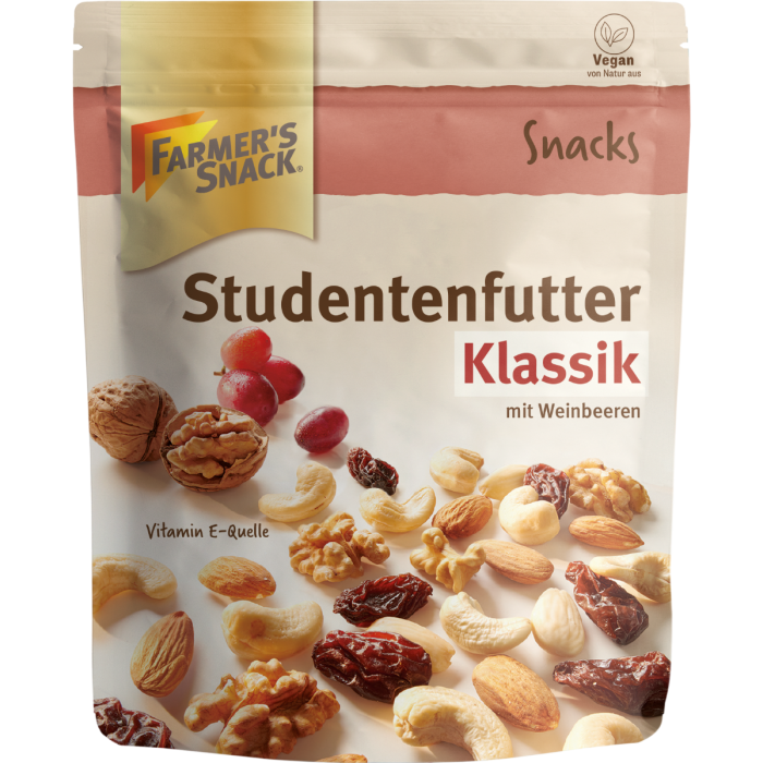 Farmer's Snack Trail Mix Classic Now with 150g with juicy jumbo grapes; without peanuts 150g