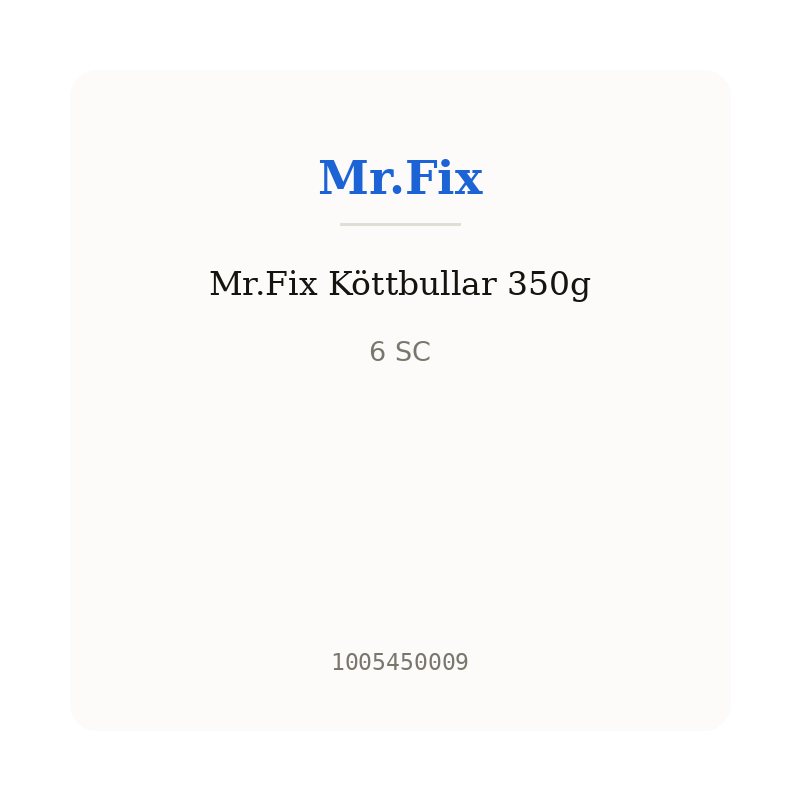 Mr.Fix Köttbullar 350g